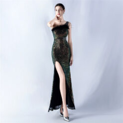 Beading evening dress sequins formal dress